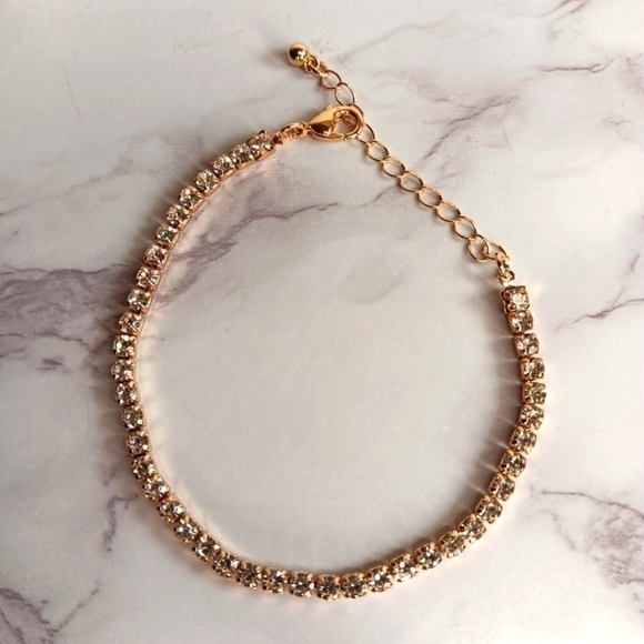 Crystal Gold Bracelet - Picture 1 of 5